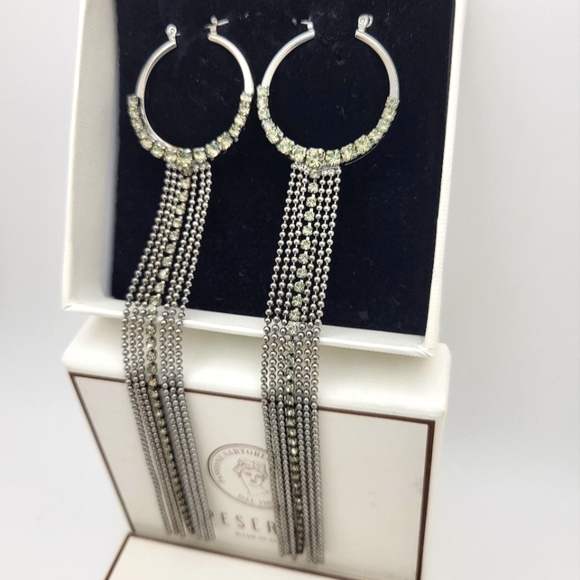 Peserico Jewelry - PESERICO Crystal Chandelier Earrings NIB